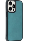 Newface iPhone 14 Pro Max Kılıf Aras Deri Kapak - Açık Yeşil