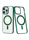 Newface iPhone 14 Pro Max Kılıf Element Magneticsafe Sert Kapak - Köknar Yeşili