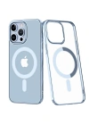 Newface iPhone 14 Pro Max Kılıf Element Magneticsafe Sert Kapak - Sierra Blue