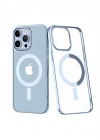 Newface iPhone 14 Pro Max Kılıf Element Magneticsafe Sert Kapak - Sierra Blue
