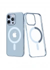 Newface iPhone 14 Pro Max Kılıf Element Magneticsafe Sert Kapak - Sierra Blue
