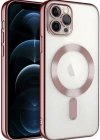 Newface iPhone 14 Pro Max Kılıf Kross Magneticsafe Kapak - Rose