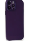Newface iPhone 14 Pro Max Kılıf PP Ultra İnce Kapak - Mor
