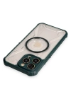 Newface iPhone 14 Pro Max Kılıf Prag Magneticsafe Kapak - Koyu Yeşil
