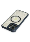 Newface iPhone 14 Pro Max Kılıf Prag Magneticsafe Kapak - Lacivert