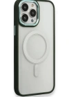 Newface iPhone 14 Pro Max Kılıf Room Magneticsafe Silikon - Köknar Yeşili