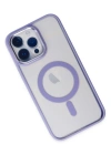 Newface iPhone 14 Pro Max Kılıf Room Magneticsafe Silikon - Lila