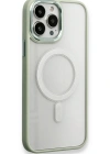 Newface iPhone 14 Pro Max Kılıf Room Magneticsafe Silikon - Su Yeşili