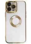 Newface iPhone 14 Pro Max Kılıf Slot Silikon - Gold