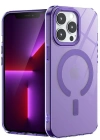 Newface iPhone 14 Pro Max Kılıf Troy Magsafe Kapak - Mor