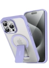 Newface iPhone 14 Pro Tork Magsafe Standlı Kapak - Lila