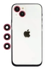 Newface iPhone 14 Shine Kamera Lens - Kırmızı