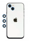 Newface iPhone 14 Shine Kamera Lens - Mavi