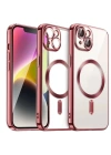Newface iPhone 15 Kılıf Kross Magneticsafe Kapak - Kırmızı