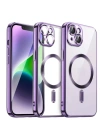 Newface iPhone 15 Kılıf Kross Magneticsafe Kapak - Mor
