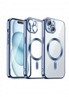 Newface iPhone 15 Kılıf Kross Magneticsafe Kapak - Sierra Blue