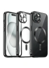 Newface iPhone 15 Kılıf Kross Magneticsafe Kapak - Siyah