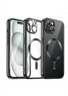 Newface iPhone 15 Kılıf Kross Magneticsafe Kapak - Siyah