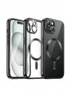 Newface iPhone 15 Kılıf Kross Magneticsafe Kapak - Siyah