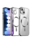 Newface iPhone 15 Kılıf Kross Magneticsafe Kapak - Titan Gri