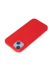 Newface iPhone 15 Kılıf Nano içi Kadife Silikon - Kırmızı