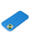 Newface iPhone 15 Kılıf Nano içi Kadife Silikon - Mavi