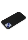 Newface iPhone 15 Kılıf Nano içi Kadife Silikon - Siyah