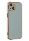 Newface iPhone 15 Kılıf Volet Silikon - Açık Yeşil