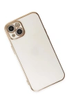 Newface iPhone 15 Kılıf Volet Silikon - Beyaz