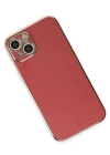 Newface iPhone 15 Kılıf Volet Silikon - Kırmızı