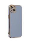 Newface iPhone 15 Kılıf Volet Silikon - Mavi