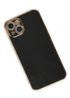 Newface iPhone 15 Kılıf Volet Silikon - Siyah