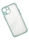 Newface iPhone 15 Plus Kılıf Montreal Silikon Kapak - Açık Yeşil