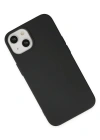 Newface iPhone 15 Plus Kılıf Nano içi Kadife Silikon - Siyah