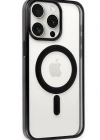 Newface iPhone 15 Pro Kılıf Erozi Magsafe Kapak - Siyah