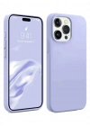 Newface iPhone 15 Pro Kılıf First Silikon - Lila
