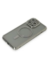 Newface iPhone 15 Pro Kılıf Joke Simli Magneticsafe Kılıf - Gri