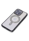Newface iPhone 15 Pro Kılıf Joke Simli Magneticsafe Kılıf - Siyah