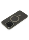Newface iPhone 15 Pro Kılıf Lodos Magneticsafe Mat Kapak - Titan Gri