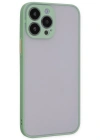 Newface iPhone 15 Pro Kılıf Montreal Silikon Kapak - Açık Yeşil