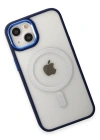 Newface iPhone 15 Pro Kılıf Room Magneticsafe Silikon - Lacivert