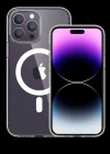Newface iPhone 15 Pro Kılıf Tron Şeffaf Magsafe Kapak - Şeffaf