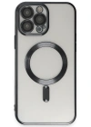 Newface iPhone 15 Pro Max Kılıf Kross Magneticsafe Kapak - Siyah