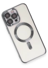 Newface iPhone 15 Pro Max Kılıf Kross Magneticsafe Kapak - Titan Gri