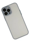 Newface iPhone 15 Pro Max Kılıf Montreal Silikon Kapak - Gri