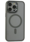 Newface iPhone 15 Pro Max Kılıf Room Magneticsafe Silikon - Gri