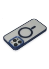 Newface iPhone 15 Pro Max Kılıf Room Magneticsafe Silikon - Lacivert