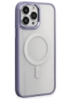 Newface iPhone 15 Pro Max Kılıf Room Magneticsafe Silikon - Lila