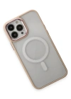 Newface iPhone 15 Pro Max Kılıf Room Magneticsafe Silikon - Pudra