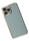 Newface iPhone 15 Pro Max Kılıf Volet Silikon - Açık Yeşil